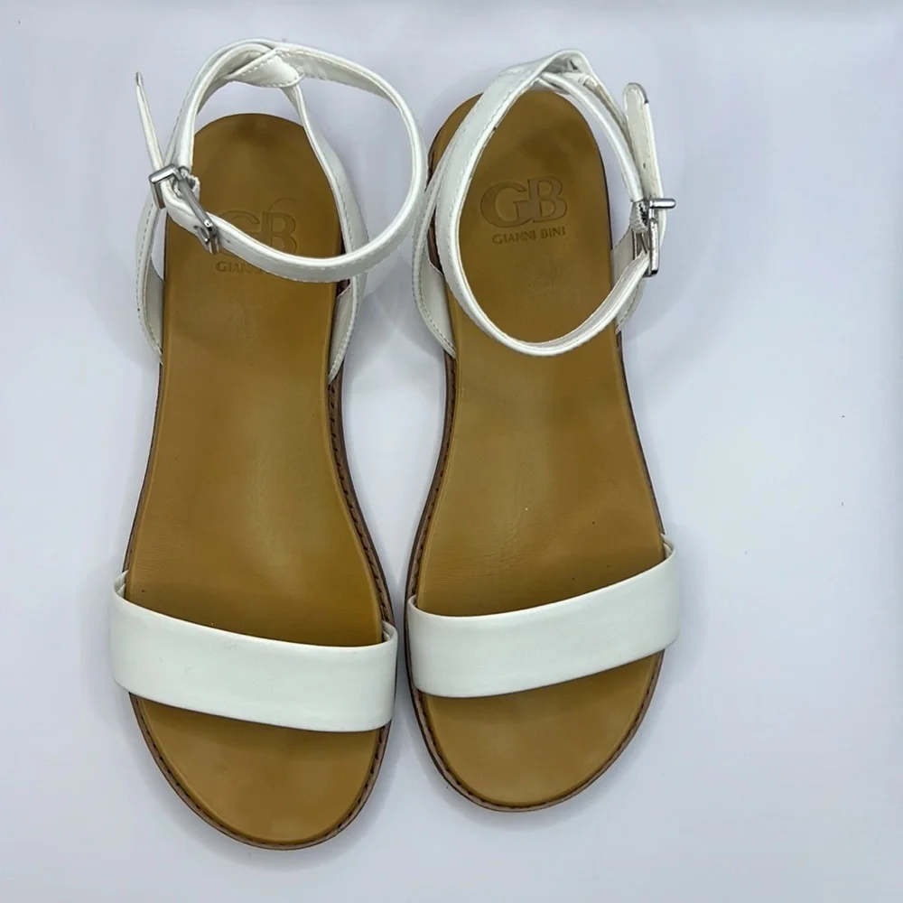 Gianni Bini White and Tan Sandals